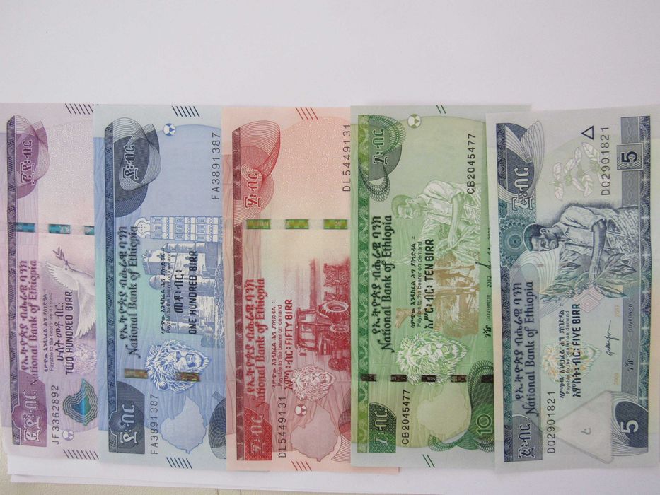 Пълен сет 5,10,20,50,100 и 200 бира-Етиопия, 2020, UNC