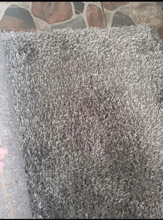 Covor gri pufos 160x230