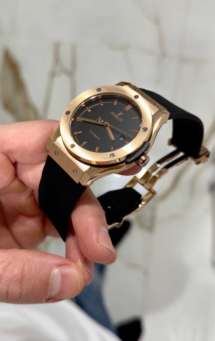hb classic fusion 42mm gold automatic