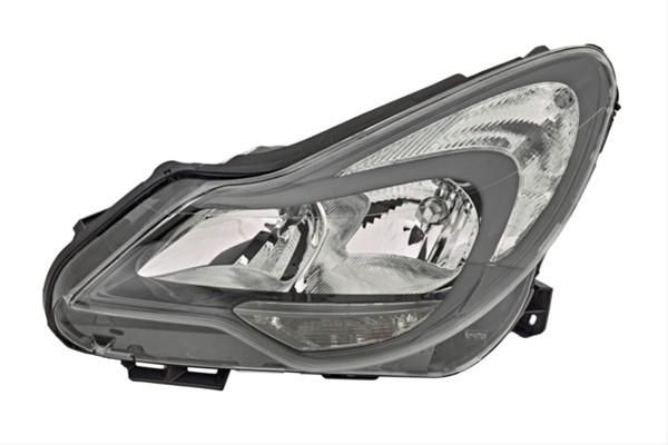 Far stanga fundal negru Opel Corsa D facelift