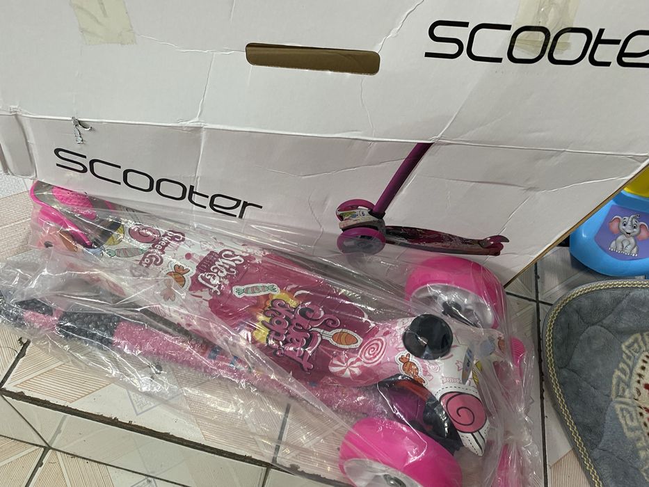 Самокат барби для девочек