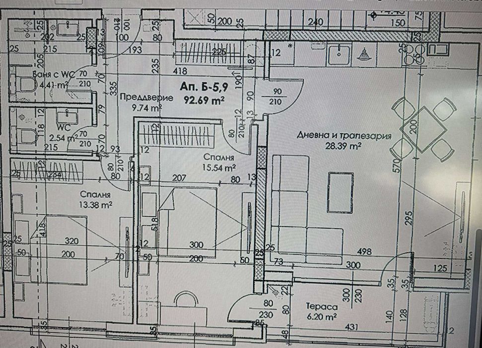 Продава се Тристаен апартамент в Пловдив, Западен - 109 кв.м за 1490 €/кв.м - Снимка #2