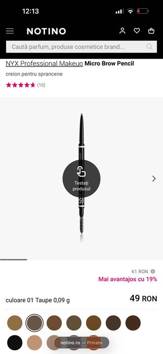 Creion sprancene professional Nyx