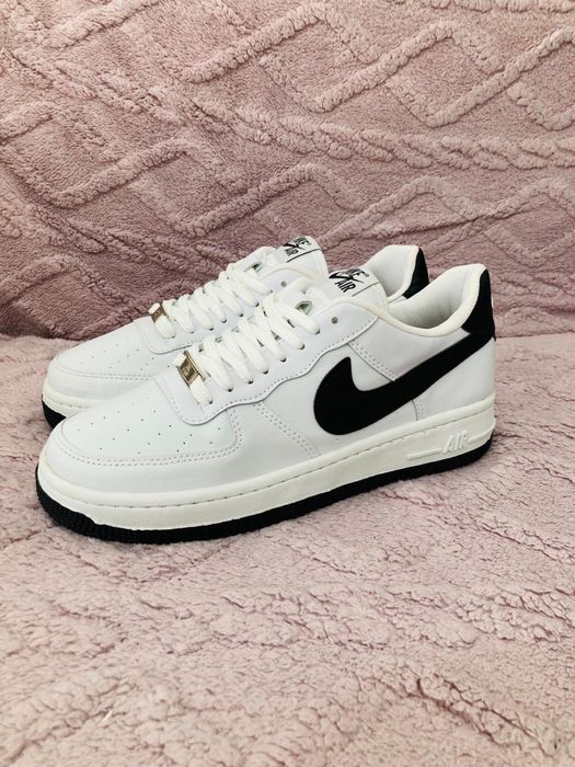 Nike AF1 alb cu talpa neagra