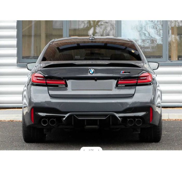 Спойлер за багажник BMW 5 Series G30 – CS Style, черен гланц