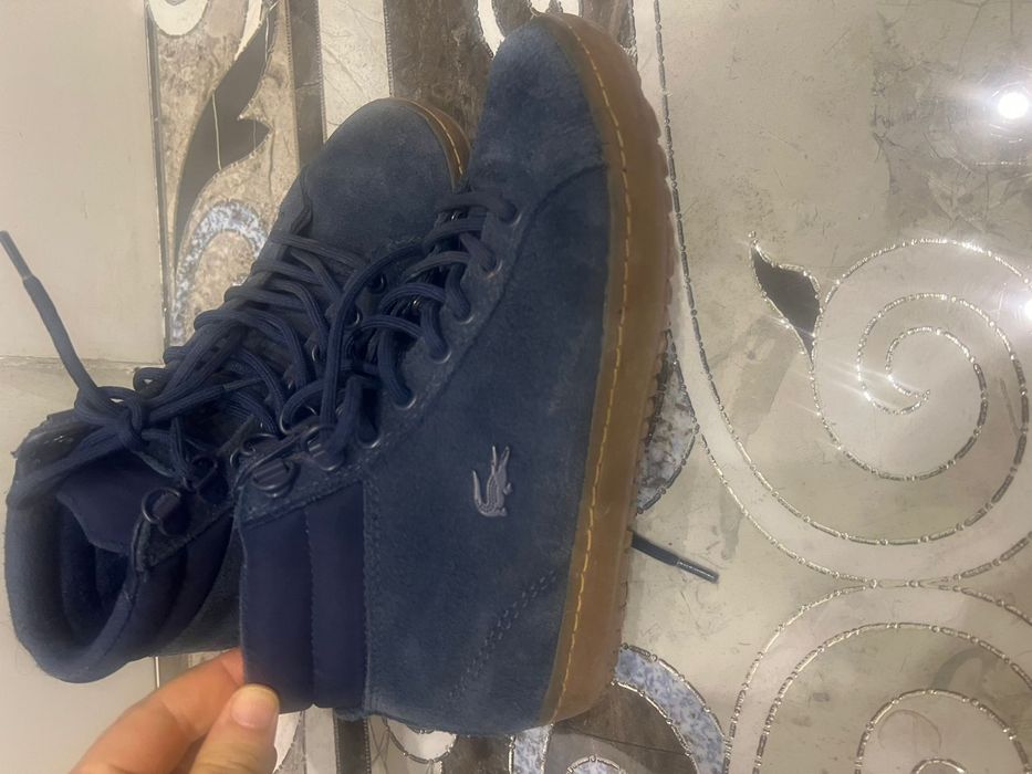 Телые кеды лакоста