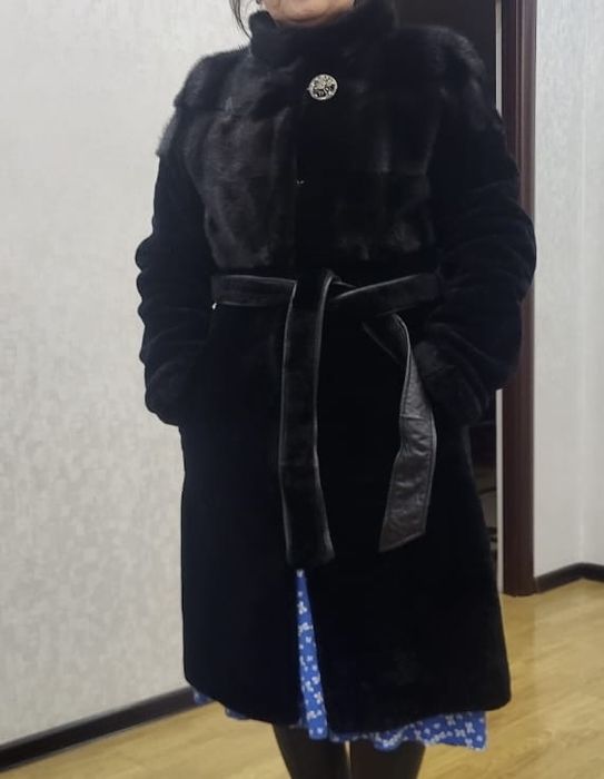 Шуба мутон, балеро норка