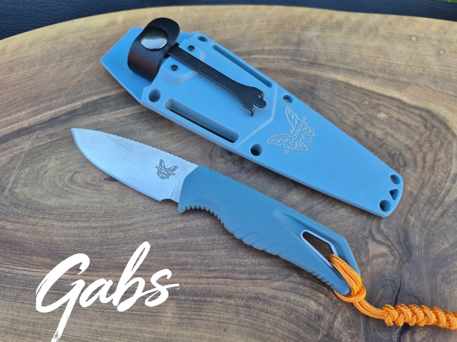 Фиксиран нож Benchmade Water Intersect 18050,Magna Cut,Depth Blue Santoprene