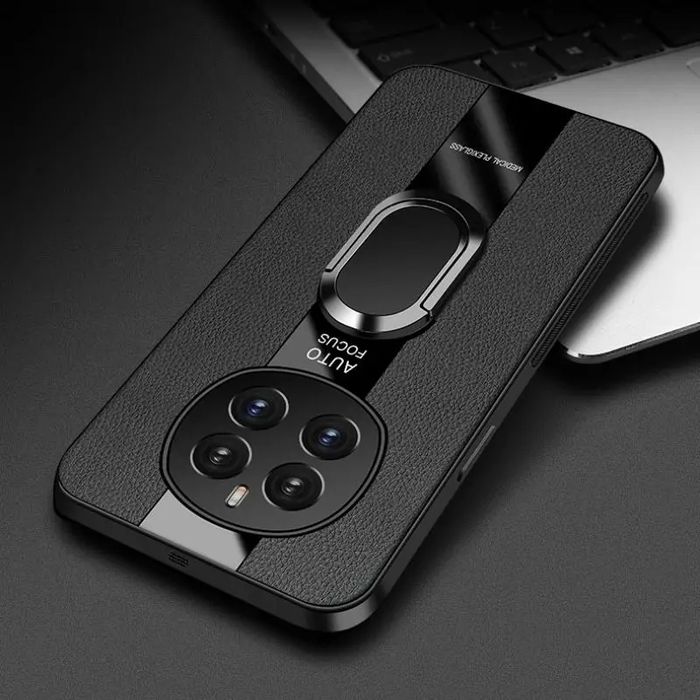 Honor Magic 7 Lite / PORSCHE Кожен кейс гръб с магнитен пръстен