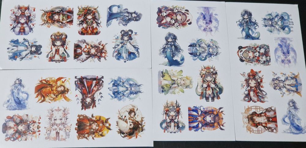 Наклейки аниме девочки