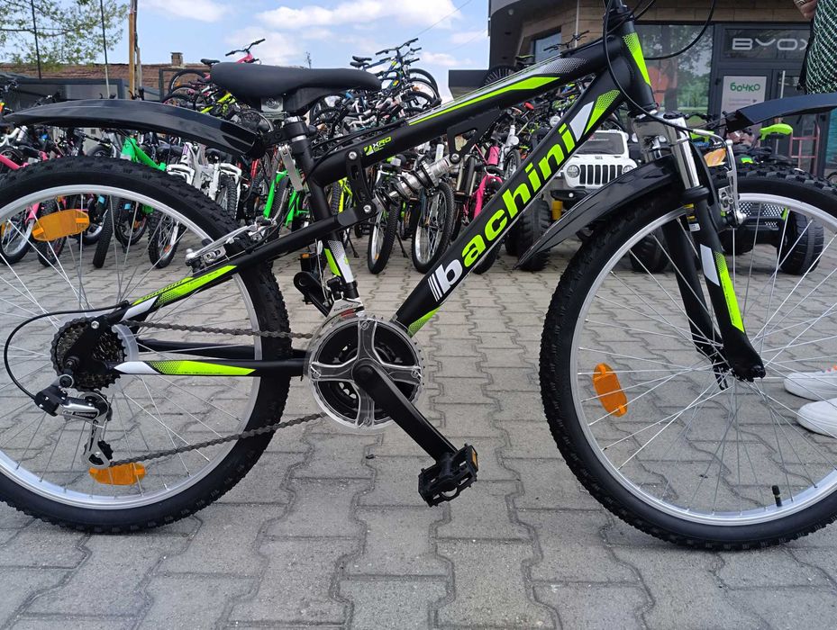 Велосипед 24" Bachini Speed FSP черен.зелен