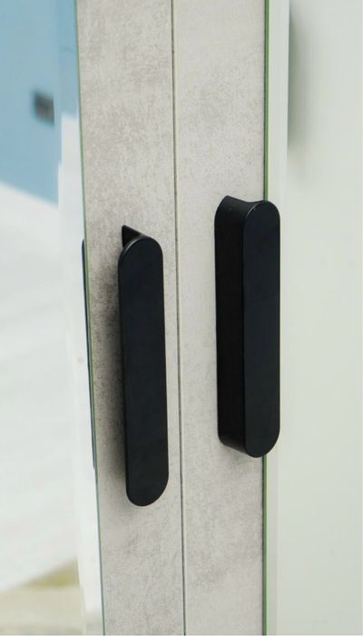 Шкаф гигант белый-серый