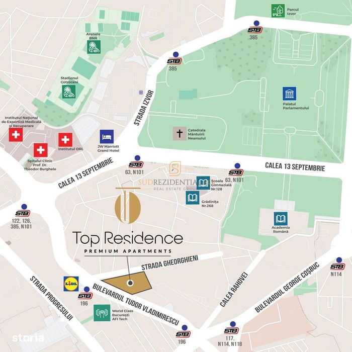 Apartament 3 camere – zona Panduri,  107 mp total decomandat