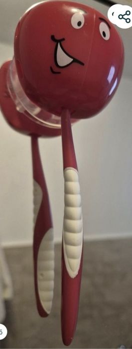 Suport/capac periuta dinti cu ventuza