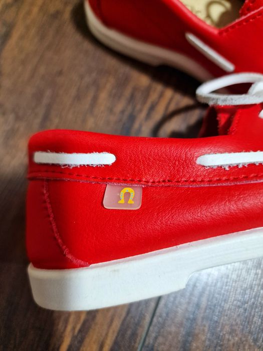 Mocasini piele roșii