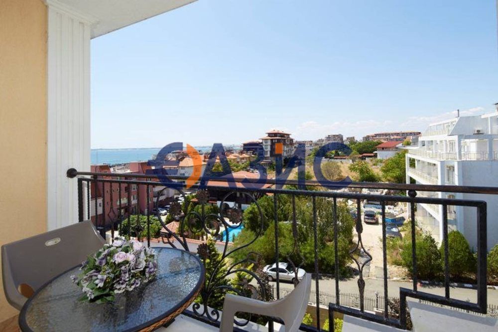 2-стаен апартамент с изглед към морето,5 етаж, Вила Сардиния, Свети Влас, България-58,24 кв. м.,#34186322