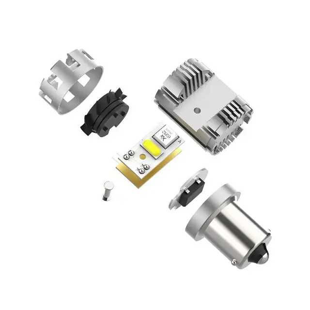 DRL Лед Крушки Дневни Светлини Super Canbus P21W