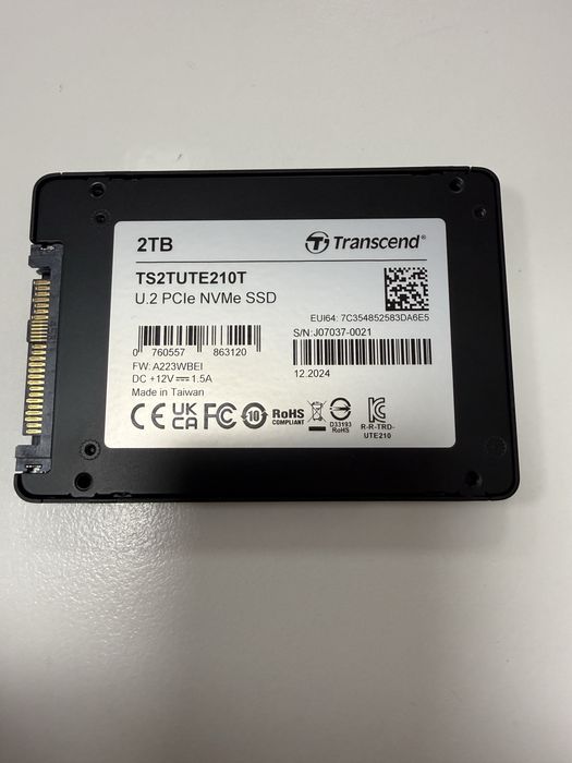 Transcend UTE210T 2TB U.2 SSD