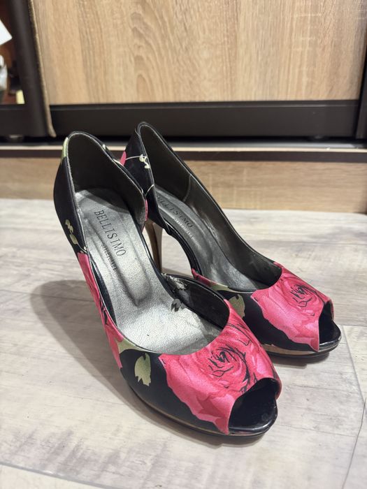 Туфли-басоножки на шпильке