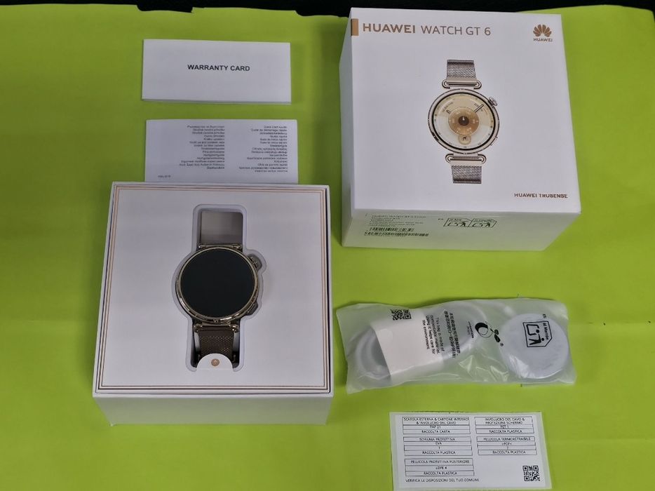КАТО НОВ 41mm Huawei watch GT 6 Гаранция Yettel 2027г. GOLD | GT6
