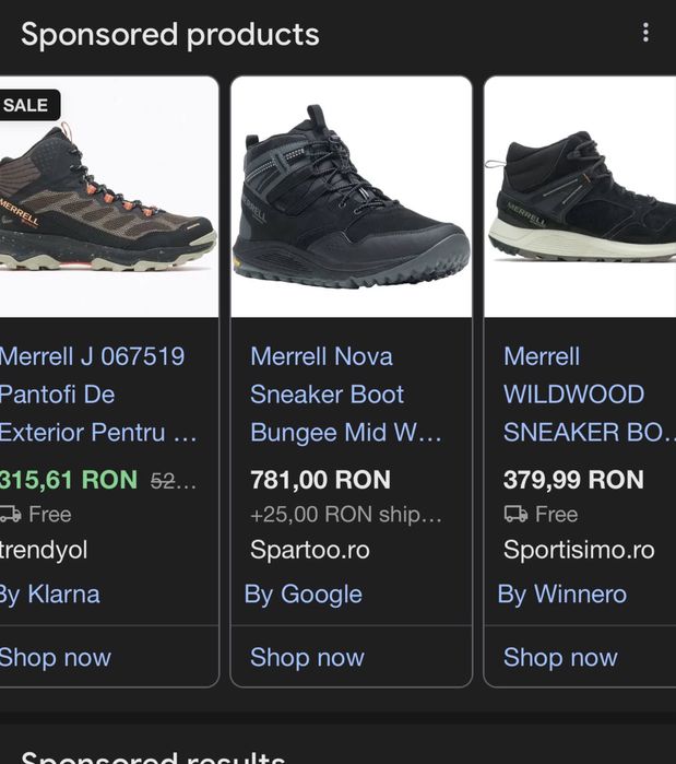 Ghete poteca drumetie sau iarna waterproof -Merrel