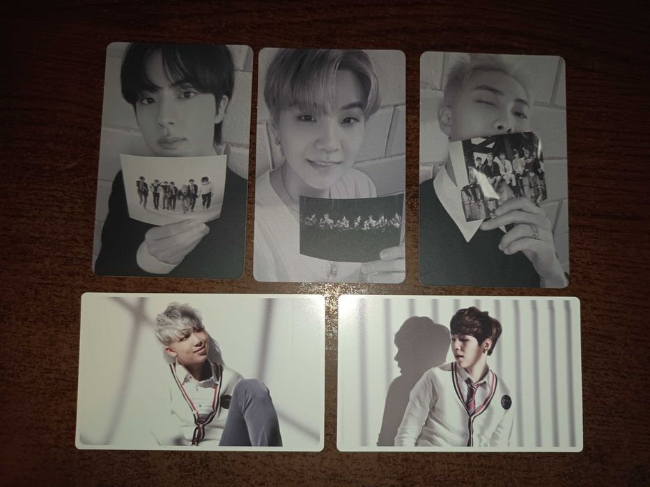 Официални картички BTS - Jin,RM,Suga