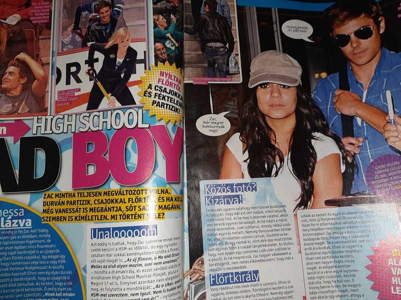 Revista Bravo cu Zac Efron pe copertă