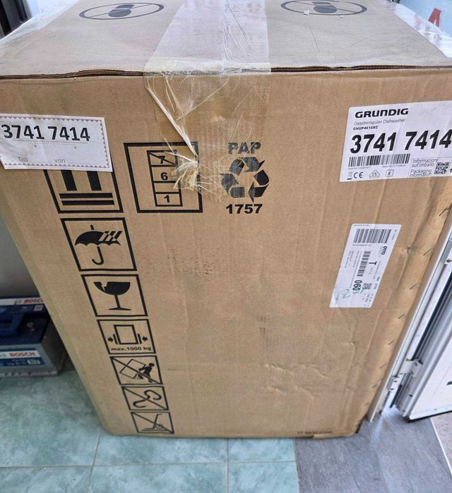 Нова Съдомиялна Grundig GNUP4610XC,3a частично вграждане, 16 комплекта