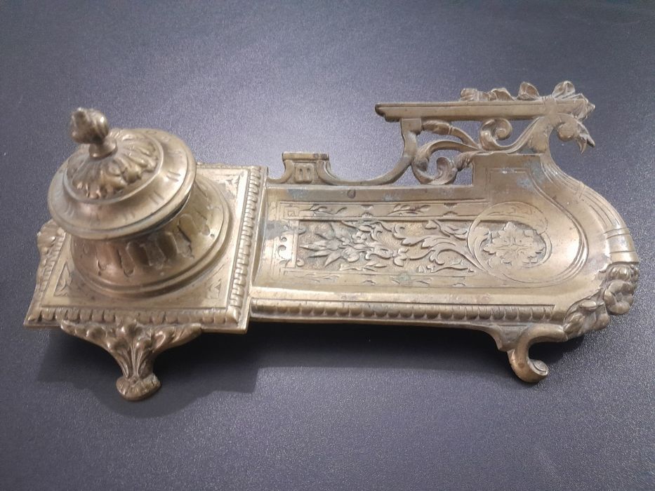 Călimară vintage din bronz