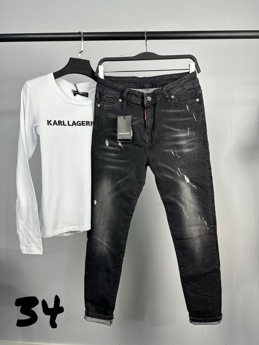 Dsquared дамски черни дънки