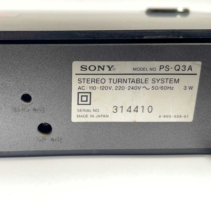 Грамофон Sony PS-Q3A – автоматичен, нови ремъци
