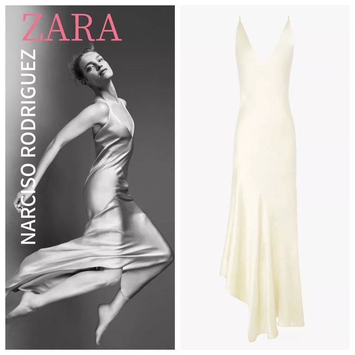 Rochie satinata Narciso Rodriguez capsule edition