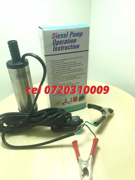 Pompa Submersibila Pt Ulei Lichide Etc 12v  230v 38mm