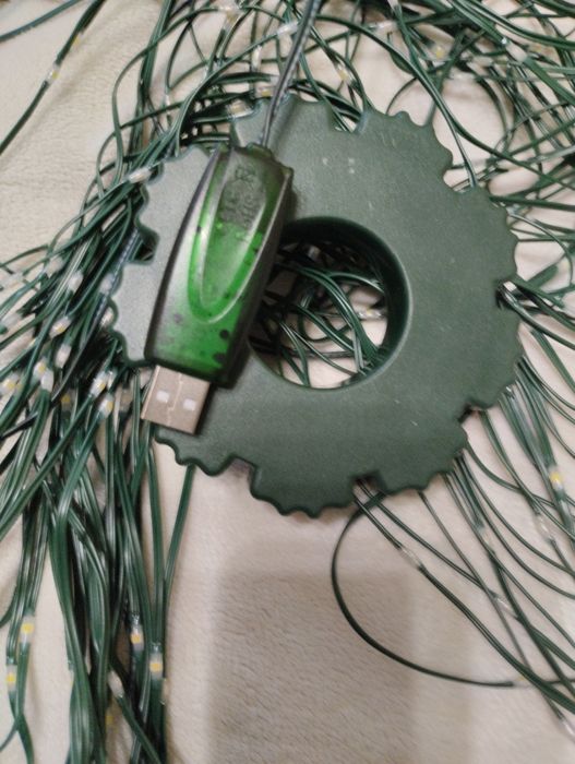 Новогодняя гирлянда "конский хвост"