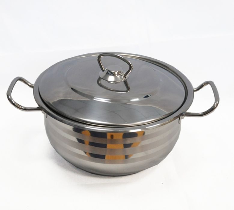 Комплект от три тенджери ИНОКС AREA с турско качество и ТРОЙНО дъно за