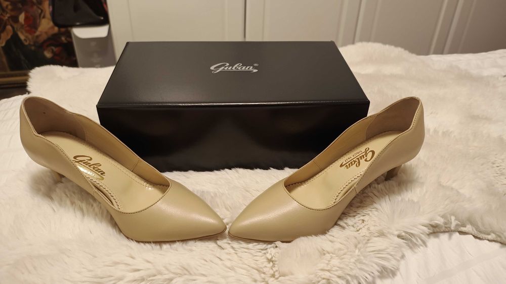 Pantofi Guban noi, piele
