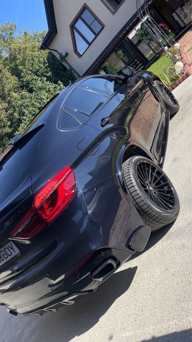 Ornament Bara spate Difuzor BMW x6 F16 X5 F15 M pachet Negru lucios