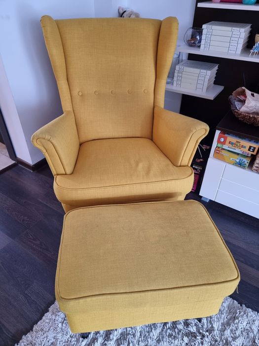 Set fotoliu si taburet