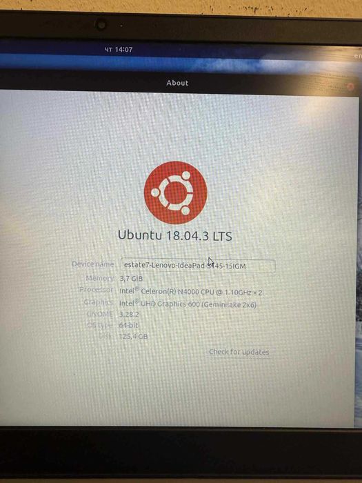 2017 Lenovo Ideapad S145 Celeron N4100