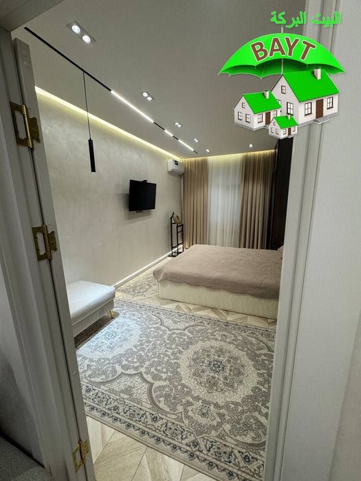 | СРОЧНО ЕВРОРЕМОНТ ³4/4/4 меб+тех Чиланзар 7кв Актепа круг продаётся