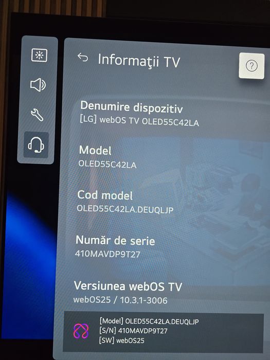 Televizor Smart LG OLED evo 55C4 (OLED55C42LA) 139 cm, 4K 144Hz – Stare Impecabilă