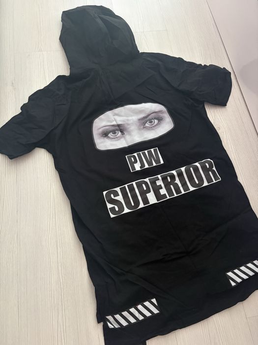 Черна тениска с качулка Pause jeans (PJW Superior) като нова