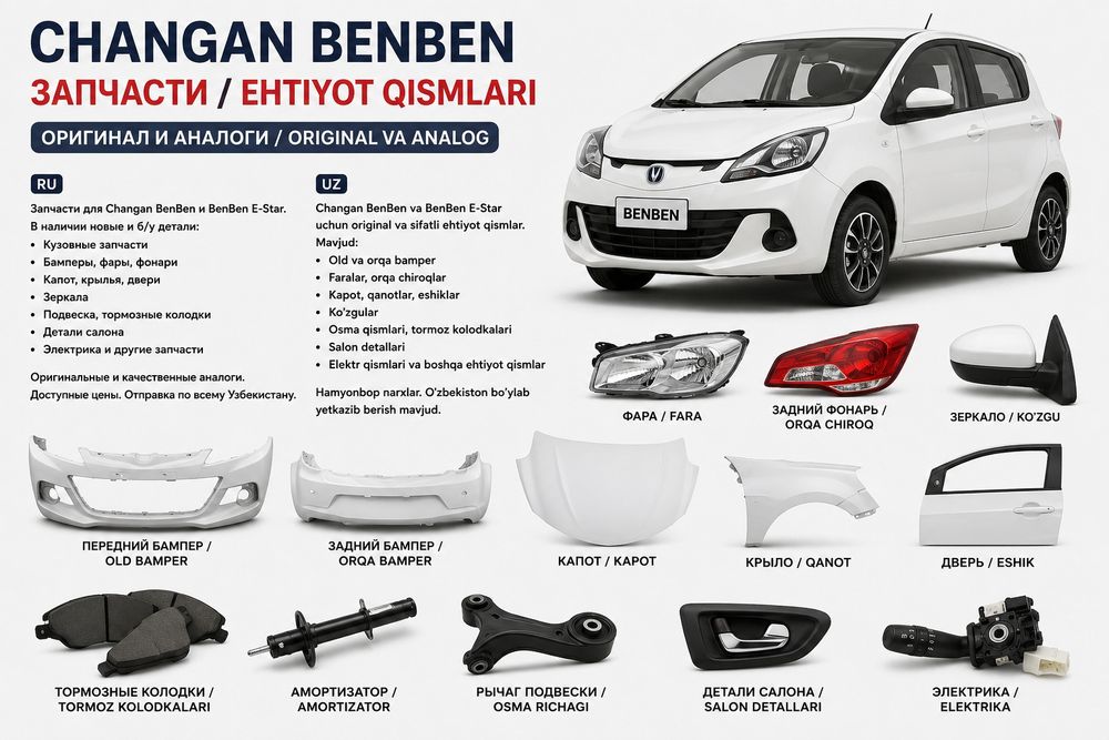 Запчасти Changan BenBen / BenBen E-Star – Оригинал