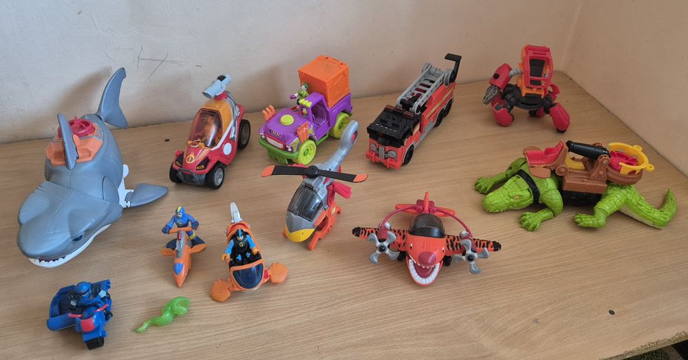 Imaginext машинки самолёты пожарная для мальчиков