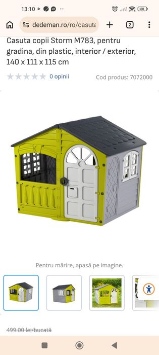 Vând căsuța plastic pentru copii