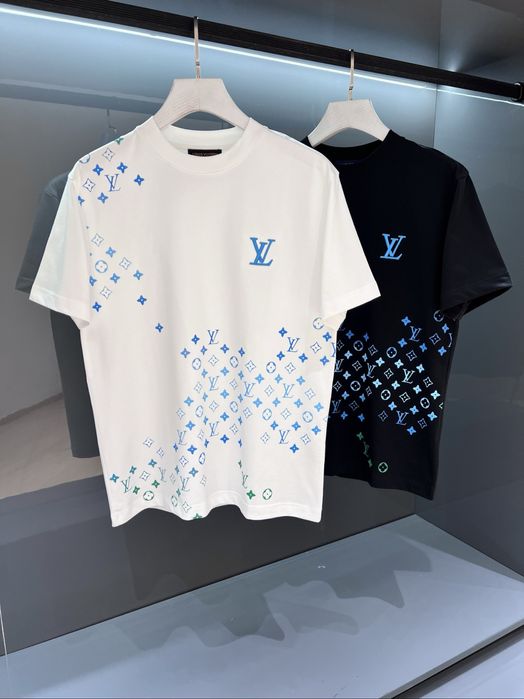 Tricou Louis Vuitton Monogram Blue and White !