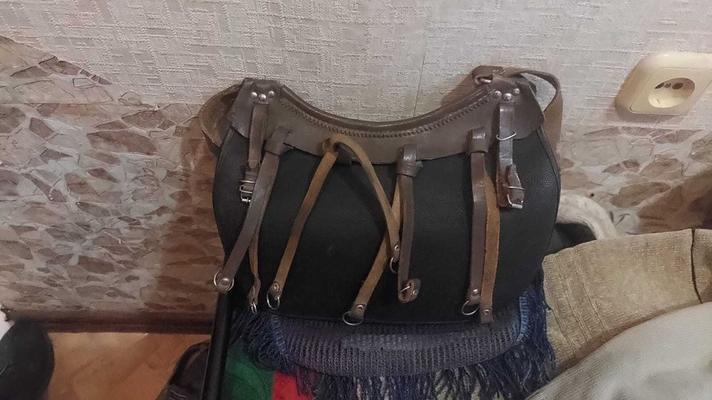 охотничья сумка чистая кожа