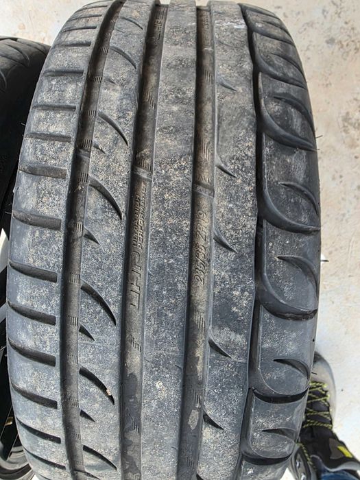 Продавам 4 броя 19” алуминиеви джанти с гуми, свалени от Golf Plus.