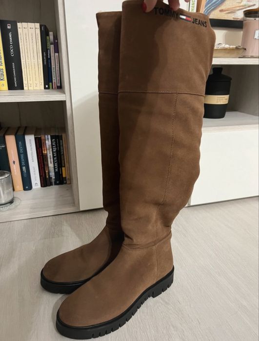 Cizme de piele Tommy Jeans