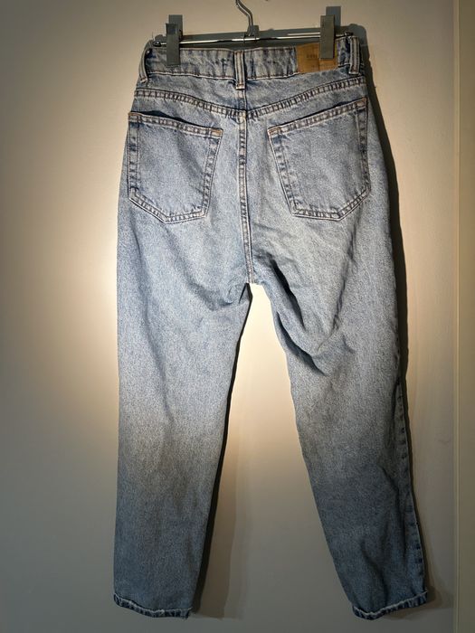 Blugi mom fit albastri